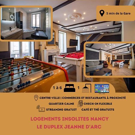Duplex Jeanne D'Arc Billard Baby Logements Insolites Nancy Exterior photo